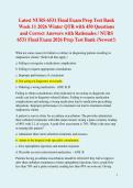 Latest NURS 6531 Final Exam Prep Test Bank  Week 11 2026 Winter QTR with 450 Questions  and Correct Answers with Rationales &sol; NURS  6531 Final Exam 2026 Prep Test Bank &lpar;Newest&excl;&rpar;