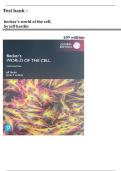 Test Bank - Becker's World of the Cell&comma; 10th Edition by Jeff Hardin &vert;All Chapter 1-26 &vert; Latest Guide A&plus; 2026