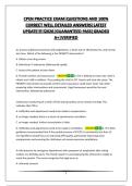 CPEN PRACTICE EXAM&vert;QUESTIONS AND 100&percnt; CORRECT WELL DETAILED ANSWERS&vert;LATEST UPDATE&excl;&excl;&excl;&excl;&excl;2026&vert;GUARANTEED PASS&vert;GRADED A&plus;&vert;VERIFIED