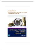 Solution Manual for Options&comma; Futures&comma; and Other Derivatives&comma; 11th Edition &vert; John C&period; Hull &vert; Latest Update 2026 &vert; Finance Exam Prep