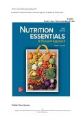 Test Bank for Nutrition Essentials&colon; A Personal Approach 3rd Edition by Wendy Schiff&vert; 9781264156597&vert; All Chapters&vert; LATEST &vert;2026