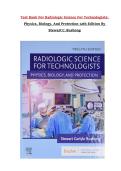 Test Bank For Radiologic Science For Technologists&colon; Physics&comma; Biology&comma; And Protection 12th Edition By Stewart C&period; Bushong