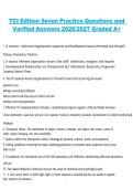 TCI Seventh Edition Practice Exam &ndash; Therapeutic Crisis Intervention &ndash; 2026&sol;2027 with Verified A&plus; Graded Answers
