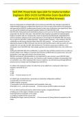 Dell EMC PowerScale Specialist for Implementation Engineers &lpar;DES-1423&rpar; Certification Exam Questions with all Correct & 100&percnt; Verified Answers