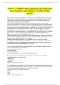 DEA-41T1&colon; Dell EMC PowerEdge Associate Certification Exam Questions with all Correct & 100&percnt; Verified Answers