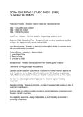 OPMA 3306 EXAM 2 STUDY GUIDE 2026 GUARANTEED PASS
