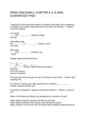 OPMA 3306 EXAM 2 CHAPTER 4&comma; 6&comma; 8 2026 GUARANTEED PASS