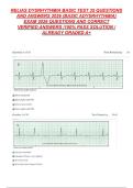 Relias Dysrhythmia Basic A Exam 2026&colon; 35 Questions & Verified Answers &vert; EKG Rhythm Identification&comma; ECG Interpretation &lpar;Graded A&plus; Solution