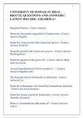 UNIVERSITY OF HAWAII AT HILO -  BIO172L QUESTIONS AND ANSWERS &vert;  LATEST 2025-2026 &vert; GRADED A&plus;