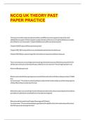 NCCQ UK Theory Past Paper Practice