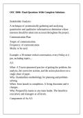 OSC 5000- Final Questions With Complete Solutions
