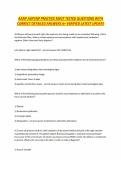 AANP AGPCNP PRACTICE MOST TESTED QUESTIONS WITH CORRECT DETAILED ANSWERS A&plus; VERIFIED LATEST UPDATE
