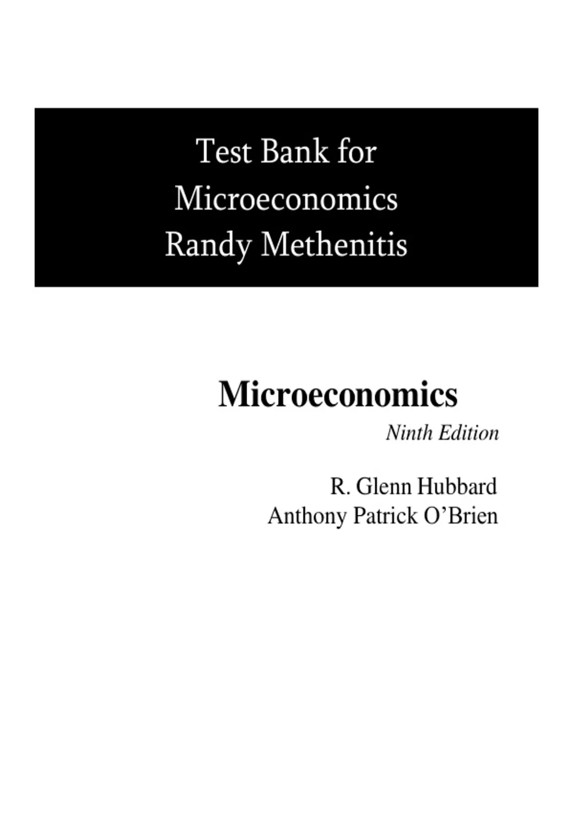 Macroeconomics – Test Bank Chapters 1–17 | 9th Edition (2025) | Glenn ...