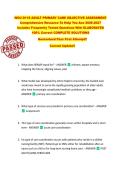 WGU D118 ADULT PRIMARY CARE OBJECTIVE ASSESSMENT  Comprehensive Resource To Help You Ace 2026-2027  Includes Frequently Tested Questions With ELABORATED  100&percnt; Correct COMPLETE SOLUTIONS  Guaranteed Pass First Attempt&excl;&excl;  Current Update&excl;&excl;