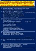 FCLE PRACTICE EXAM 2026&comma; FCLE STUDY SET&comma; 10 AMENDMENTS&comma; CIVIC LITERACY 2 QUESTIONS & DETAILED COMPLETE SOLUTIONS PASSED 100&percnt;