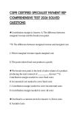 CSPR CERTIFIED SPECIALIST PAYMENT REP COMPREHENSIVE TEST 2026 SOLVED QUESTIONS