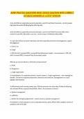 AANP PRACTICE QUESTIONS MOST TESTED QUESTION WITH CORRECT DETAILED ANSWERS A&plus; LATEST VERSION