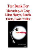 Test Bank for Marketing&comma; 3rd Edition by Greg Elliott&comma; Sharyn Rundle-Thiele&comma; David Waller 9780730308874 All Chapters LATEST &vert;2026