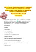 WGU D118 ADULT PRIMARY CARE OBJECTIVE ASSESSMENT  Comprehensive Resource To Help You Ace 2026-2027  Includes Frequently Tested Questions With ELABORATED  100&percnt; Correct COMPLETE SOLUTIONS  Guaranteed Pass First Attempt&excl;&excl;  Current Update&excl;&excl;