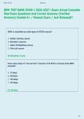 BRM TEST BANK EXAM 1 2026-2027 Exam Actual Complete  Real Exam Questions And Correct Answers &lpar;Verified  Answers&rpar; Graded A&plus; &sol; Newest Exam &sol; Just Released&excl;&excl; 