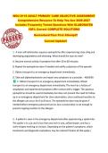 WGU D118 ADULT PRIMARY CARE OBJECTIVE ASSESSMENT  Comprehensive Resource To Help You Ace 2026-2027  Includes Frequently Tested Questions With ELABORATED  100&percnt; Correct COMPLETE SOLUTIONS  Guaranteed Pass First Attempt&excl;&excl;  Current Update&excl;&excl;