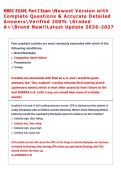 NBRC EXAM&comma; Part I Exam Newest Version with  Complete Questions & Accurate Detailed  AnswersVerified 100&percnt; Graded  A&plus;Brand New&excl;&excl;Latest Update 2026-2027  