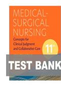 TEST BANK FOR Medical-Surgical Nursing&colon; Concepts for Clinical Judgment and Collaborative Care 11th edition by Donna D&period; Ignatavicius ISBN&colon; 978-0323878265 COMPLETE GUIDE WITH RATIONALES 100&percnt; VERIFIED A&plus; GRADE ASSURED&excl;&excl;&excl;&excl;NEW LATEST UPDATE&excl;&excl;&excl;&excl;&excl;&excl;