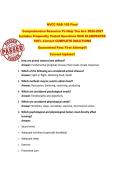 NVCC RAD 105 Final  Comprehensive Resource To Help You Ace 2026-2027  Includes Frequently Tested Questions With ELABORATED  100&percnt; Correct COMPLETE SOLUTIONS  Guaranteed Pass First Attempt&excl;&excl;  Current Update&excl;&excl;