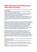 WGU- Educational Assessment Exam 100&percnt; Solved Correctly