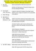 Dell EMC Exam with All Correct & 100&percnt; Verified Answers &vert;Latest Version &vert;Already Graded A&plus;