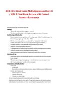 NUR 2392 Multidimensional Care II &lpar;MDC 2&rpar; Final Exam &ndash; Rasmussen &ndash; 2026&sol;2027 Review with Correct Answers