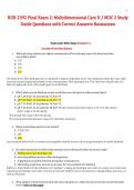 NUR 2392 Multidimensional Care II &lpar;MDC 2&rpar; Final Exam 2 &ndash; Rasmussen &ndash; 2026&sol;2027 Study Guide with Questions and Correct Answers