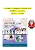 Leddy & Pepper&rsquo;s Professional Nursing &ndash; 9th Edition &lpar;Chapters 1&ndash;22&rpar; Test Bank &vert; Lucy Hood &ndash; Complete Nursing Practice Questions