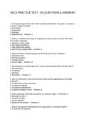 DECA PRACTICE TEST -100 QUESTIONS & ANSWERS