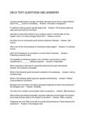 DECA TEST QUESTIONS AND ANSWERS