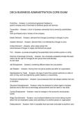 DECA BUSINESS ADMINISTRATION CORE EXAM