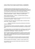 DECA PRACTICE EXAM QUESTIONS & ANSWERS