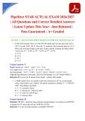 Pipefitter STAR ACTUAL EXAM 2026&sol;2027 &vert; All Questions and Correct Detailed Answers &vert; Latest Update This Year - Just Released &vert; Pass Guaranteed - A&plus; Graded
