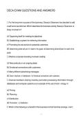 DECA EXAM QUESTIONS AND ANSWERS