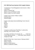 OSC 5000 Final Exam Questions With Complete Solutions