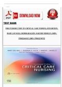 TEST BANK FOR INTRODUCTION TO CRITICAL CARE NURSING&comma; 8TH EDITION&comma; MARY LOU SOLE&comma; DEBORAH KLEIN&comma; MARTHE MOSELEY&comma; ISBN&colon; 9780323641937&comma; ISBN&colon; 9780323749732