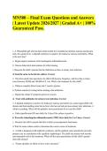 MN580 &ndash; Final Exam Questions and Answers &vert; Latest Update 2026&sol;2027 &vert; Graded A&plus; &vert; 100&percnt; Guaranteed Pass&period;