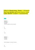 NURS 231 Pathophysiology&colon; Module 1 - 10 Exams & Final Exam Questions and Correct Answers &vert; Latest Update 2026&sol;2027 &vert; Graded A&plus; &vert; Guaranteed Pass&period;