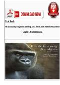 Test bank for evolutionary analysis 5th edition by jon c herron scott freeman