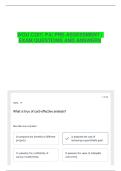 WGU C207&vert; PA&vert; PRE-ASSESSMENT &vert; EXAM QUESTIONS AND ANSWERS &vert; LATEST UPDATE &vert; FULLY SOLVED