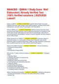 MHACBO QMHA 1 Exam - Latest 2025 Study Guide &vert; Verified Test Bank & Answers