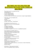2026 NDEB Solved Questions &ndash; 1085 Questions with Complete Solutions &lpar;196 Pages&rpar;