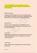 PSYC 1010 MAZUREK newest actual FINAL exam with  complete QUESTIONS AND ANSWERS&sol; verified&sol;graded a&plus;&sol; WITH COMPLETE