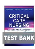 TEST BANK FOR Critical Care Nursing&colon; Diagnosis and Management 9th Edition by  Linda D&period; Urden&comma; Kathleen M&period; Stacy ISBN&colon;978-0323642958  COMPLETE GUIDE ALL CHAPTERS COVERED 100&percnt; VERIFIED A&plus; GRADE ASSURED&excl;&excl;&excl;&excl;NEW LATEST UPDATE&excl;&excl;&excl;&excl;&excl;&excl;