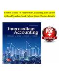 Solutions Manual for Intermediate Accounting 11th Edition by Spiceland Nelson Thomas Jennifer